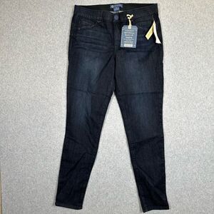 Democracy Womens 14 Ab-Solution Booty Lift Skinny Jeggings Blue Low Rise NWT